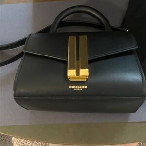 Demellier Handbag with Gold Accents